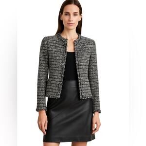Anonymous by John Carlyle Black Supple-Soft Lined Lamb Leather Skirt, Chic, 6
